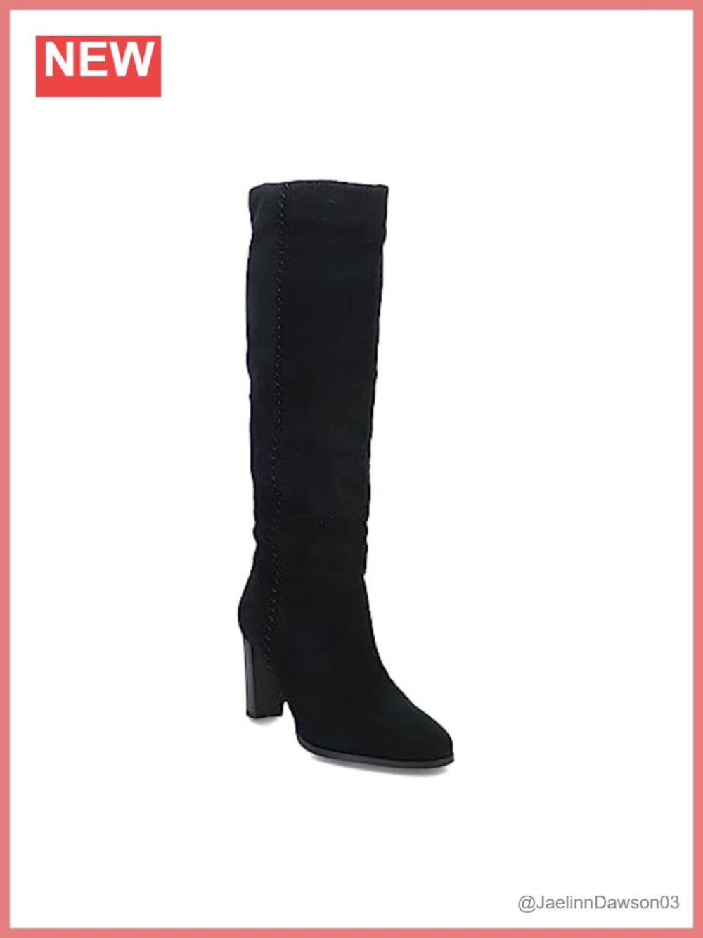 Clarks Karamo Hi Water Resistant Suede Stiletto Knee-High Boots